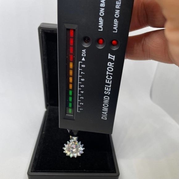 Huge Moissanite Diamond Necklace 5 Ct Pendant 925 18K Chain Brilliant Round Cut - Picture 5 of 12